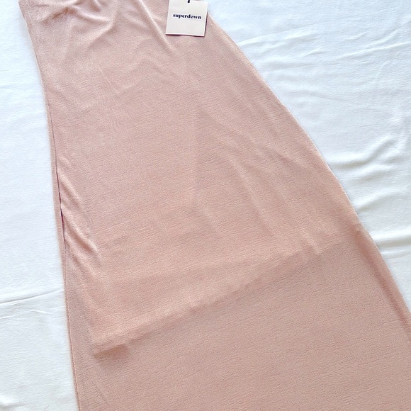 Superdown Halter Formal Maxi Dress Size Medium Pink - Picture 7 of 10